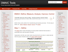 Tablet Screenshot of dmaictools.com